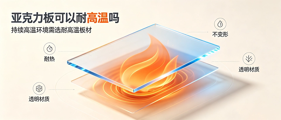 亚克力板可以耐高温吗｜耐热性能对比与选购指南