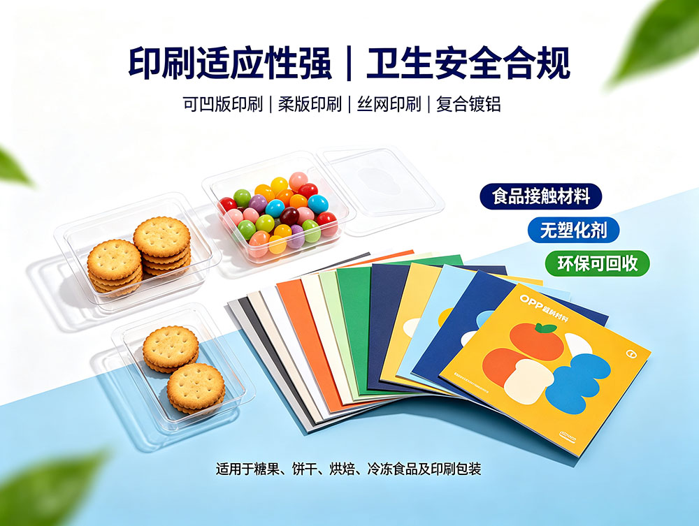 OPP塑料片_透明OPP片材厂家_食品级印刷包装塑料片定制