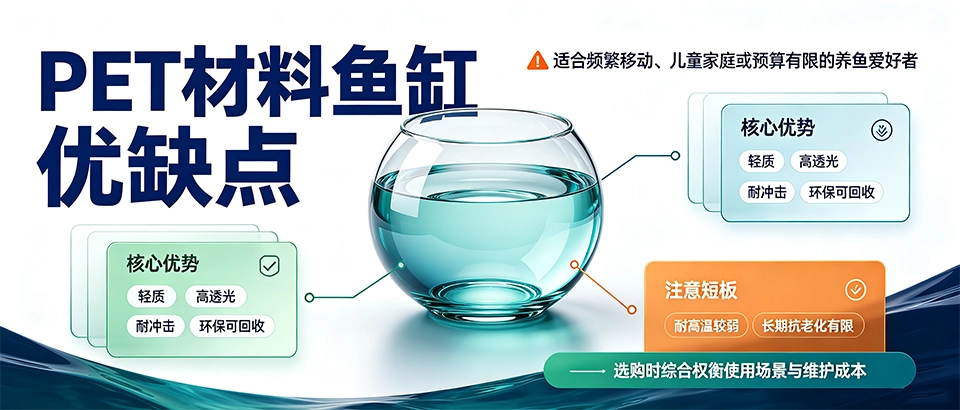 PET材料鱼缸优缺点｜特性、选购技巧与适用场景科普