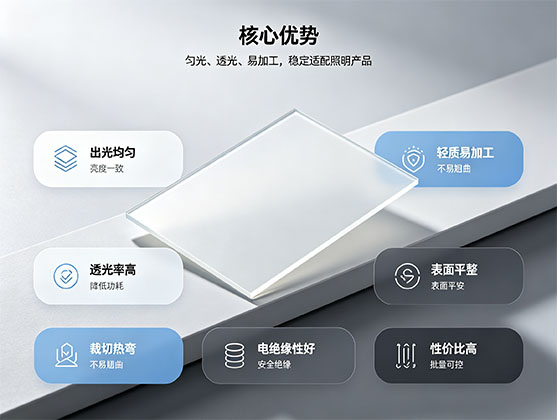 PS扩散板_PS聚苯乙烯光扩散板_LED灯罩扩散板厂家