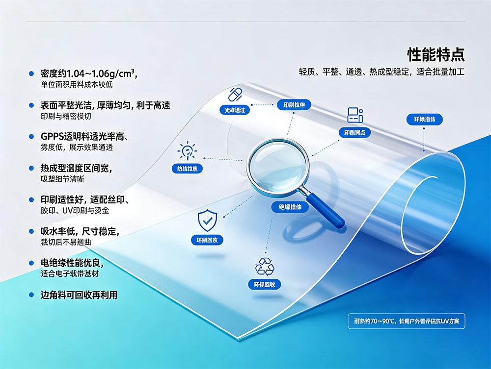 PS卷材_聚苯乙烯PS片材卷材_透明HIPS吸塑卷材厂家