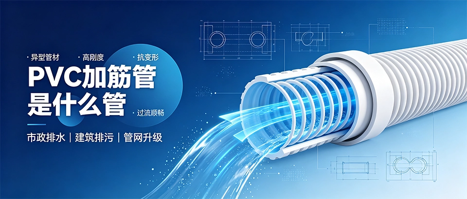 PVC加筋管是什么管？结构、环刚度与选购要点科普