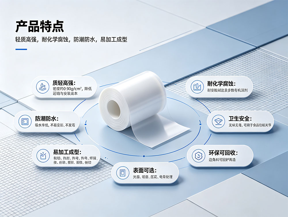 PP卷材_PP塑料卷材_聚丙烯卷材厂家_食品级工业级PP片材卷材批发