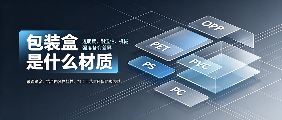 包装盒是什么材质？PET PVC PP PS对比