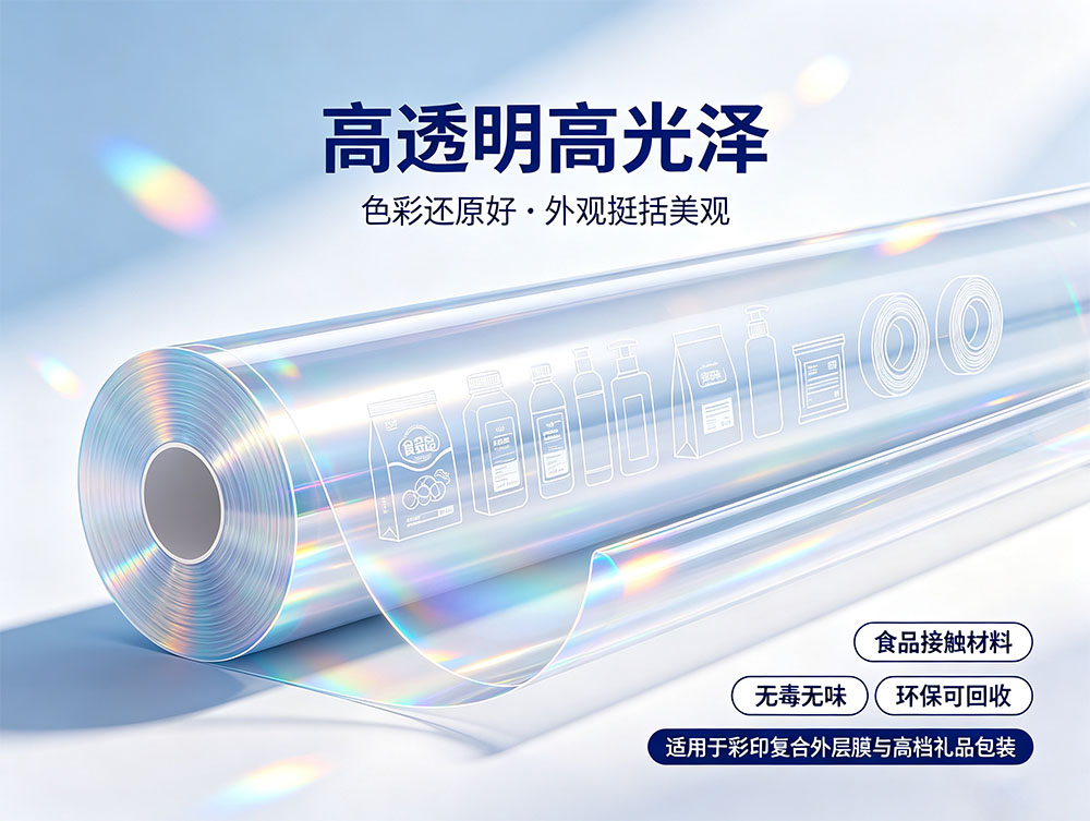 OPP卷材_BOPP薄膜母卷_透明消光珠光印刷膜_源头工厂分切定制