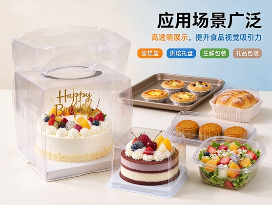 PET蛋糕盒片材-食品级透明PET片材源头工厂直销