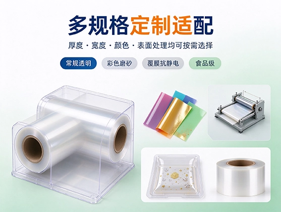 PET吸塑包装卷材_高透明环保吸塑片材卷材_PET卷材源头工厂