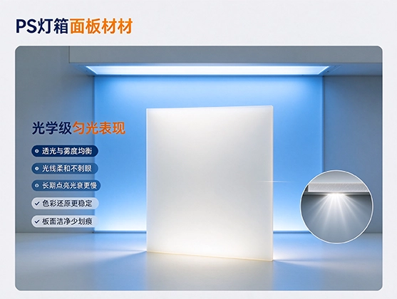 PS灯箱面板板材_PS灯箱板柔光匀光_PS板材工厂直供定制