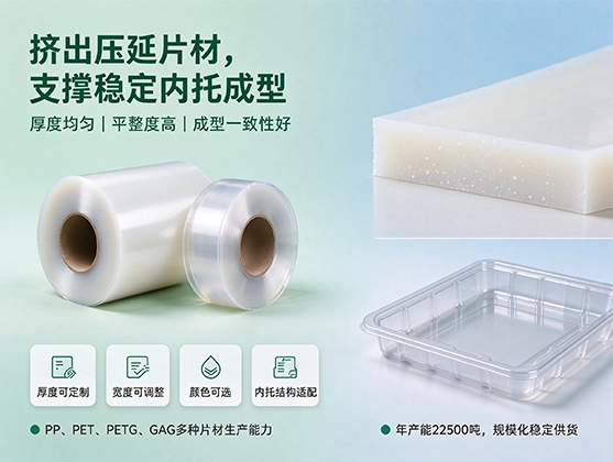 PP包装内托片材_食品级/工业级吸塑内衬定制