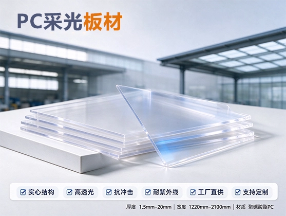 PC采光板材_高透光抗冲击_PC采光板材厂家直供定制