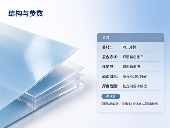PET双面覆膜片材_双面PET覆膜板_PET覆膜板源头工厂