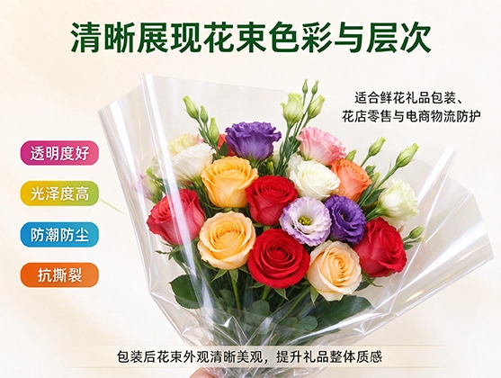 OPP鲜花包装膜_鲜花包装材料_源头工厂定制