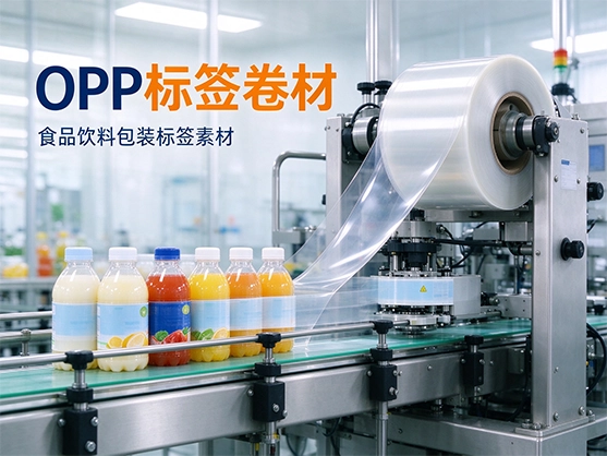 OPP标签卷材_高透明防水印刷标签膜_食品级包装标签基材