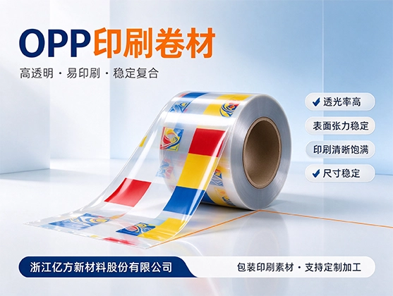 OPP印刷卷材_高透明包装薄膜_源头工厂定制