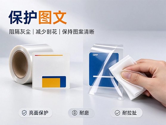 OPP贴纸薄膜_耐高温自粘OPP膜_OPP薄膜厂家定制