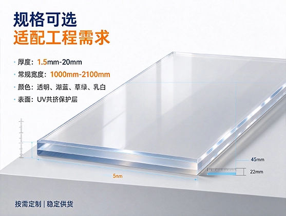 PC采光顶板材_PC阳光板厂家_PC耐力板工厂直供