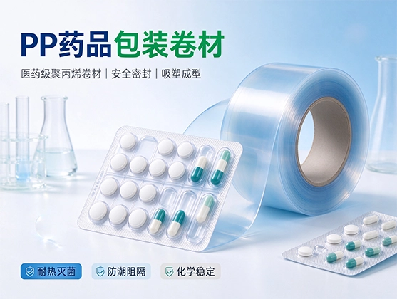 PP药品包装卷材_医药级吸塑成型_透明环保包装厂家