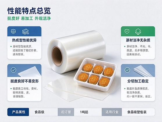 PS月饼托片材_吸塑成型基材_PS片材厂家定制
