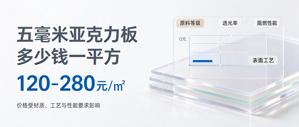 五毫米亚克力板多少钱一平方