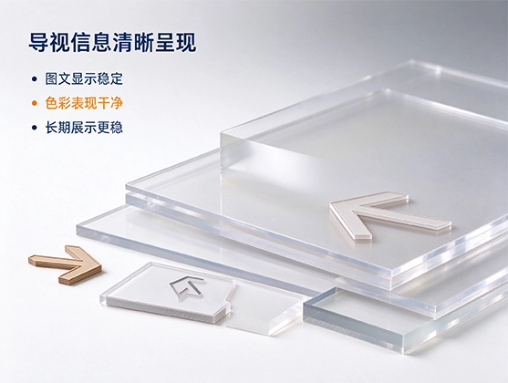 亚克力导视牌板材_标识广告板材_亚克力板材定制厂家