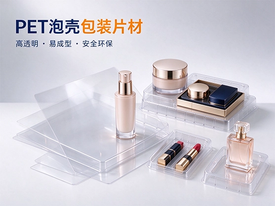 PET化妆品包装片材_高透明食品级PET卷材_PET透明片材厂家