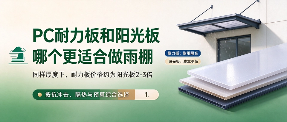 PC耐力板和阳光板哪个更适合做雨棚