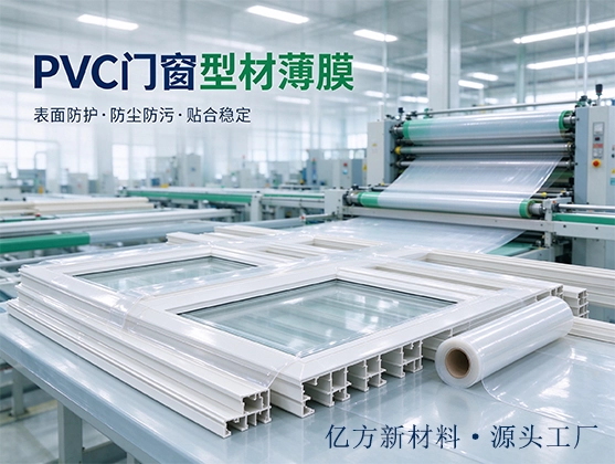 PVC门窗型材薄膜_透明保护膜_防刮防尘防污覆膜材料