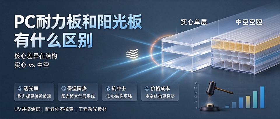 PC耐力板和阳光板有什么区别 PC耐力板和阳光板有什么区别