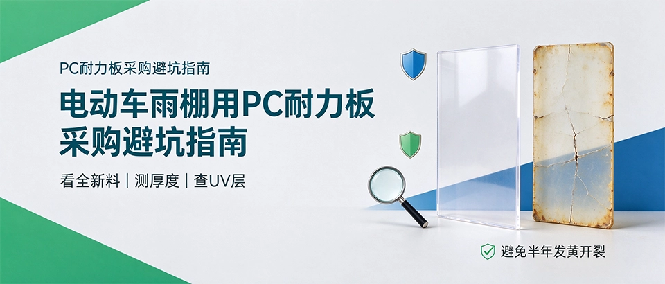 电动车雨棚用PC耐力板采购避坑指南 电动车雨棚用PC耐力板采购避坑指南