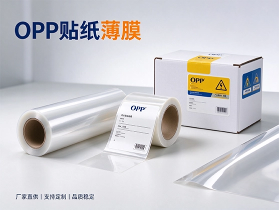 OPP贴纸薄膜_耐高温自粘OPP膜_OPP薄膜厂家定制