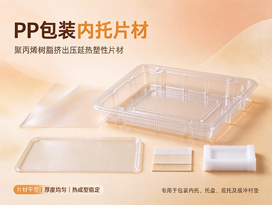 PP包装内托片材_食品级/工业级吸塑内衬定制