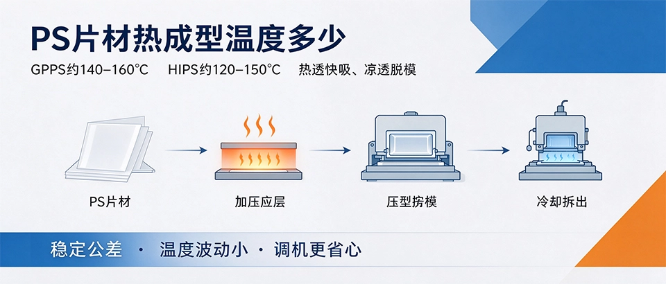 PS片材热成型温度多少 PS片材热成型温度多少