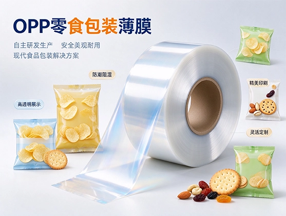 OPP零食包装薄膜-食品级高透明包装膜-食品级包装膜厂家