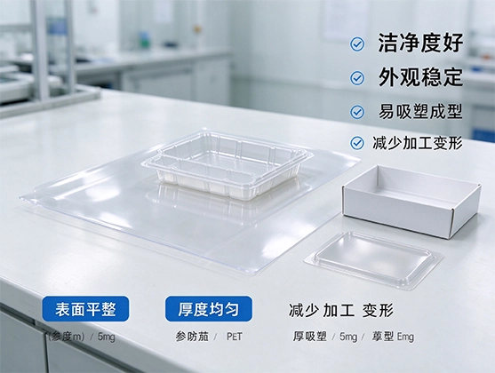 PET食品接触级片材_食品级PET片材_PET片材源头工厂直销