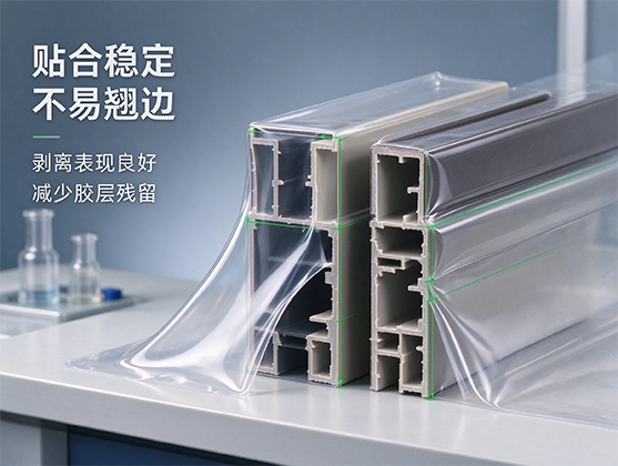 PVC门窗型材薄膜_透明保护膜_防刮防尘防污覆膜材料