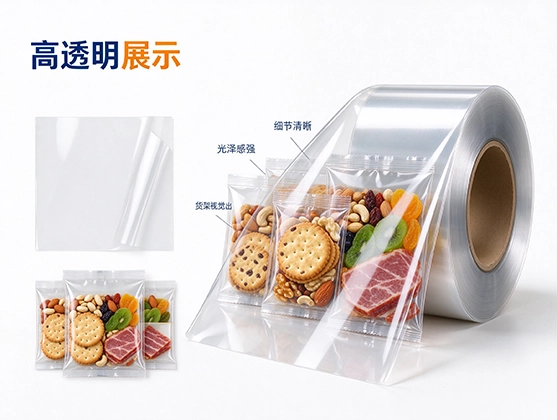 PET食品级包装卷材_透明阻隔保鲜膜材_PET卷材源头工厂