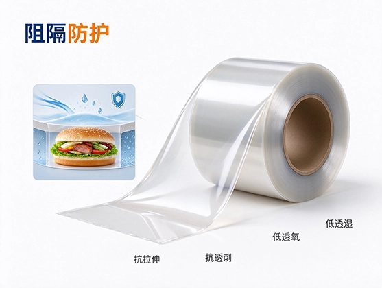 PET食品级包装卷材_透明阻隔保鲜膜材_PET卷材源头工厂