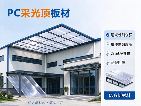 PC采光顶板材_PC阳光板厂家_PC耐力板工厂直供