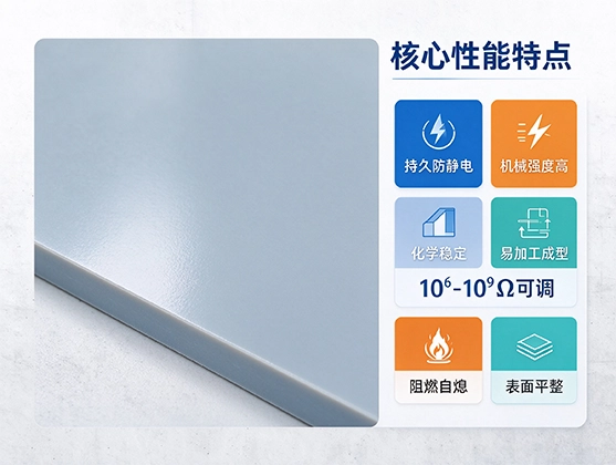 PVC防静电片材_防静电PVC板_抗静电塑料板材源头厂家