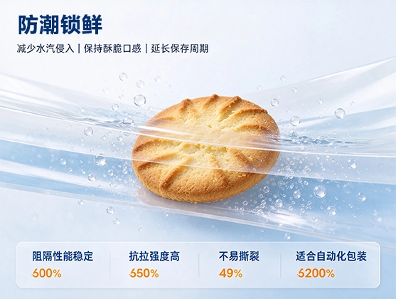 OPP饼干包装薄膜_食品包装膜_OPP薄膜厂家定制