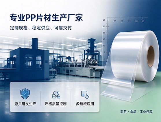 食品级PP药品包装片材_高透明防潮阻隔_PP片材源头工厂