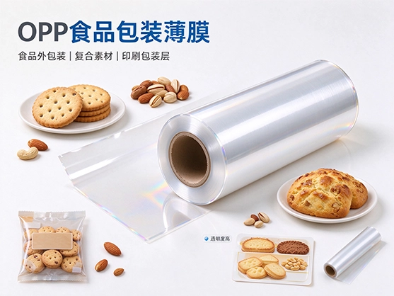 OPP食品包装薄膜_食品级防潮印刷复合膜_BOPP食品包装膜厂家