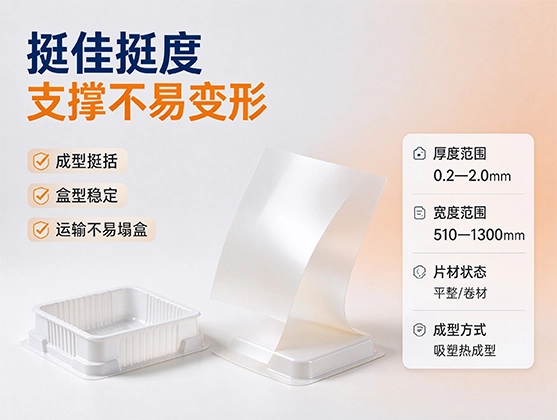 PS蛋糕盒片材_食品级包装_PS片材厂家直销定制