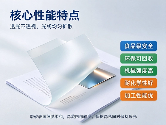 PET磨砂哑光片材_食品级环保PET磨砂板材_源头工厂定制直销