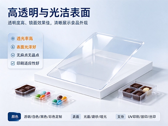 PS糖果托片材_食品级包装片材_PS包装片材源头厂家直供
