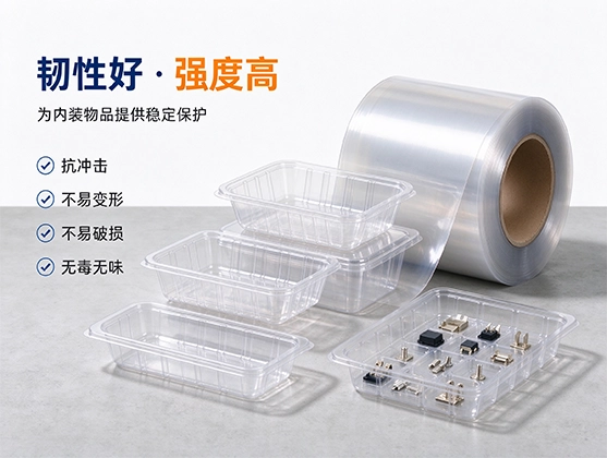 PET吸塑包装卷材_高透明环保吸塑片材卷材_PET卷材源头工厂