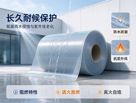 PVC建材卷材_透明阻燃防水_PVC卷材源头工厂
