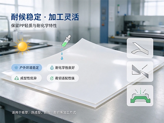 PP抗紫外线片材_耐候PP片材_抗UV聚丙烯片材源头工厂直销