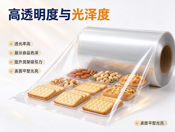 OPP食品包装卷材_食品级阻隔保鲜包装膜_食品级包装膜厂家