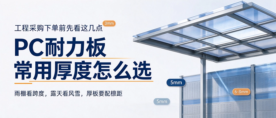 PC耐力板常用厚度怎么选